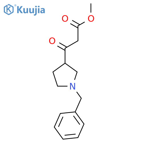 3-(1-Benzyl-pyrrolidin-3-yl)-3-oxo-propionic acid methyl ester structure