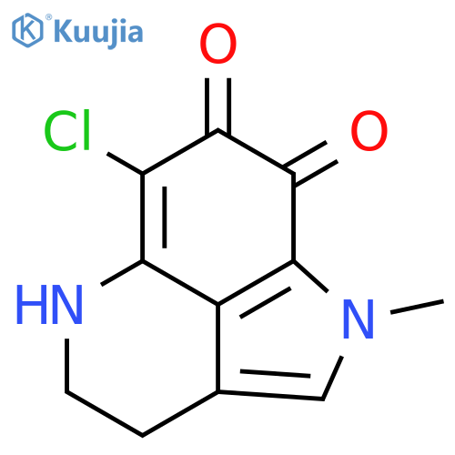 Pyrrolo[4,3,2-de]quinoline-7,8-dione,6-chloro-1,3,4,5-tetrahydro-1-methyl- structure