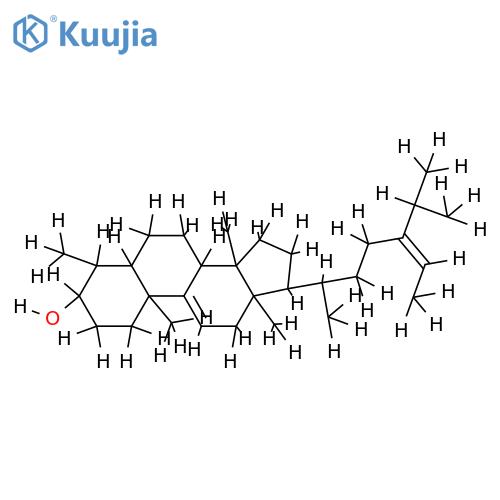 (3beta,4alpha,5alpha,24(28)Z)-4,14-Dimethylstigmasta-9(11),24(28)-dien-3-ol structure