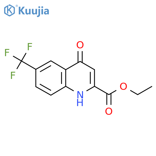 Ethyl 4-hydroxy-6-(trifluoromethyl)quinoline-2-carboxylate structure