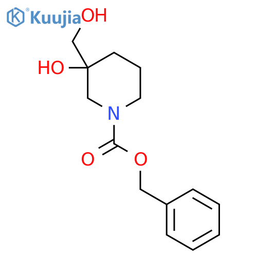 Benzyl 3-hydroxy-3-(hydroxymethyl)piperidine-1-carboxylate structure