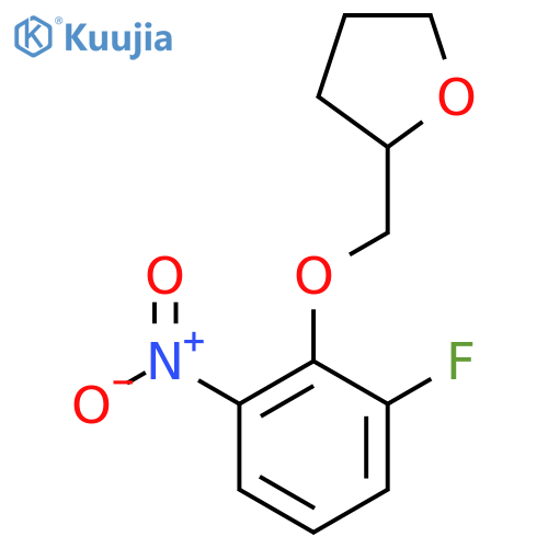 2-[(2-Fluoro-6-nitrophenoxy)methyl]tetrahydrofuran structure