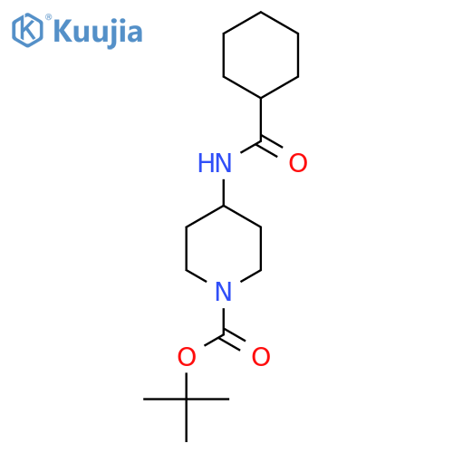 Tert-Butyl 4-(cyclohexanecarbonylamino)piperidine-1-carboxylate structure