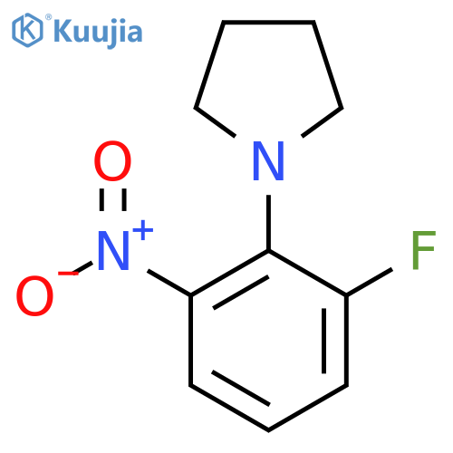 1-(2-Fluoro-6-nitrophenyl)pyrrolidine structure
