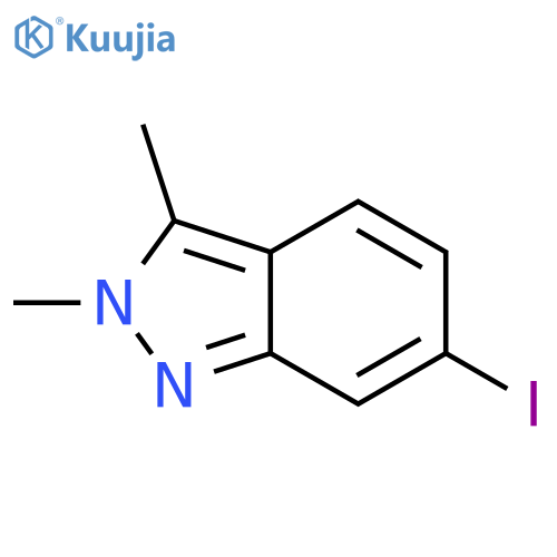6-Iodo-2,3-dimethyl-2H-indazole structure