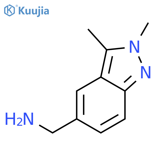 (2,3-dimethyl-2H-indazol-5-yl)methanamine structure