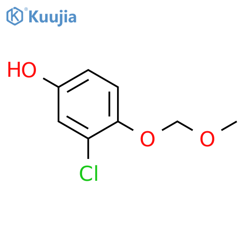 3-chloro-4-(methoxymethoxy)phenol structure