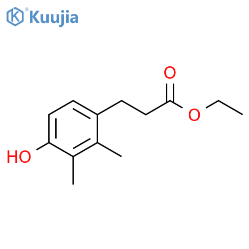 3-(4-HYDROXY-2,3-DIMETHYL-PHENYL)-PROPIONIC ACID ETHYL ESTER structure