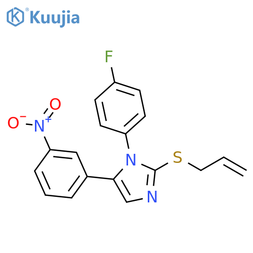 1-(4-fluorophenyl)-5-(3-nitrophenyl)-2-(prop-2-en-1-ylsulfanyl)-1H-imidazole structure