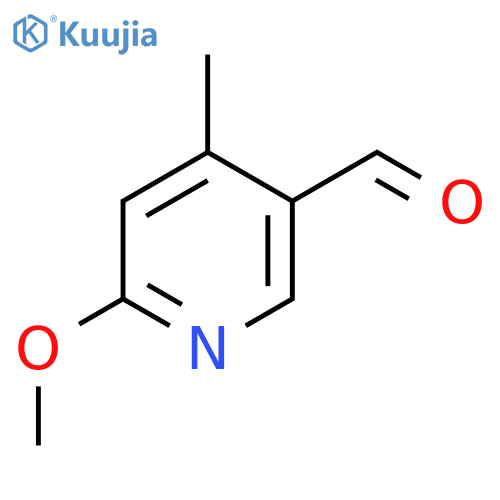 6-methoxy-4-methyl-pyridine-3-carbaldehyde structure