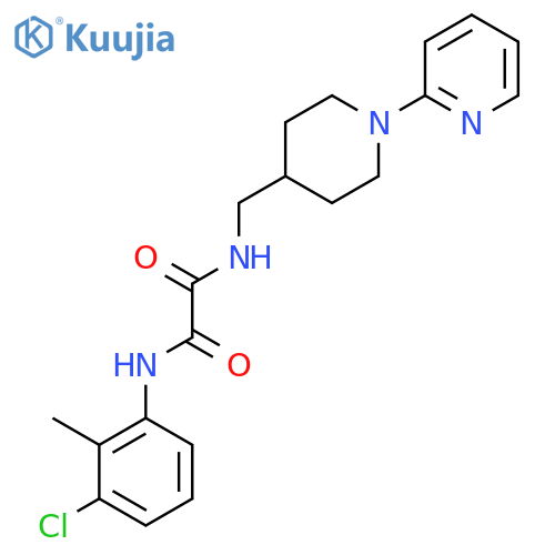 N'-(3-chloro-2-methylphenyl)-N-{1-(pyridin-2-yl)piperidin-4-ylmethyl}ethanediamide structure