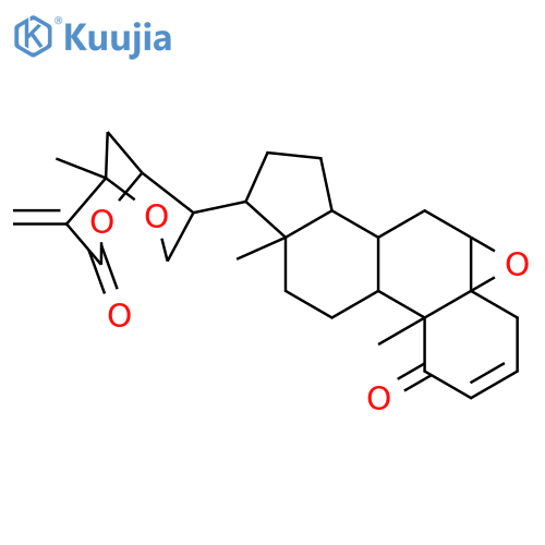 Ergosta-2,25(27)-dien-26-oicacid, 5,6:21,24-diepoxy-22-hydroxy-1-oxo-, d-lactone, (5b,6b,22R)- structure