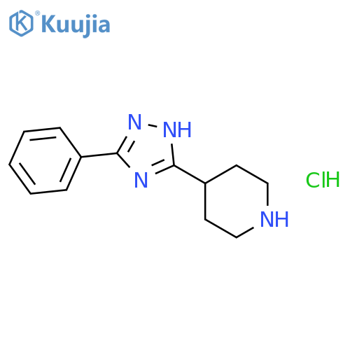 4-(5-Phenyl-2h-1,2,4triazol-3-yl)-piperidine Hydrochloride structure