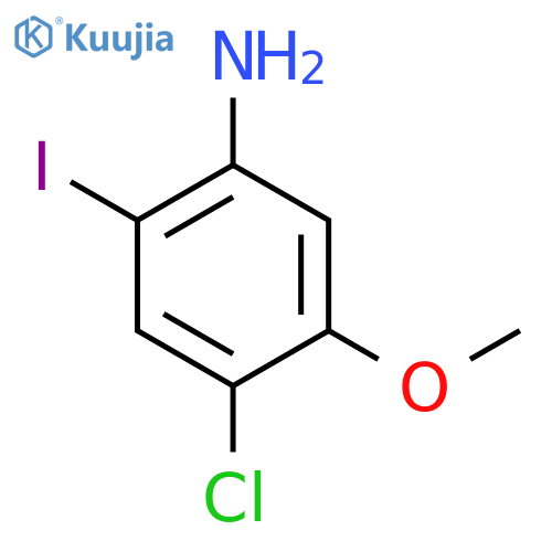 4-Chloro-2-iodo-5-methoxyaniline structure