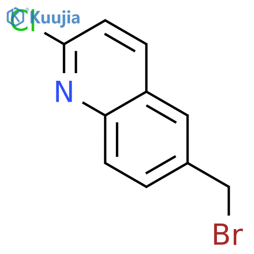 6-(bromomethyl)-2-chloroquinoline structure