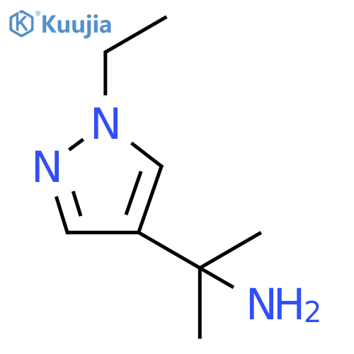 2-(1-ethyl-1H-pyrazol-4-yl)propan-2-amine structure