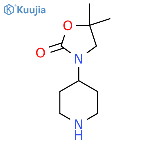5,5-Dimethyl-3-(piperidin-4-yl)-1,3-oxazolidin-2-one structure