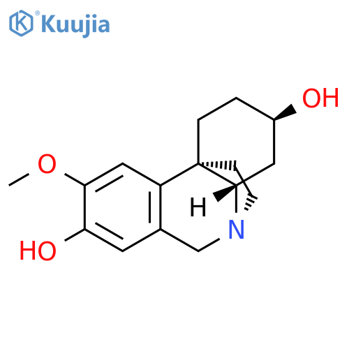 1H,6H-5,10b-Ethanophenanthridine-3,8-diol,2,3,4,4a-tetrahydro-9-methoxy-, (3R,4aS,5R,10bS)- (9CI) structure