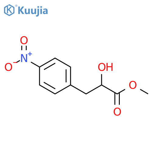 methyl 2-hydroxy-3-(4-nitrophenyl)propanoate structure