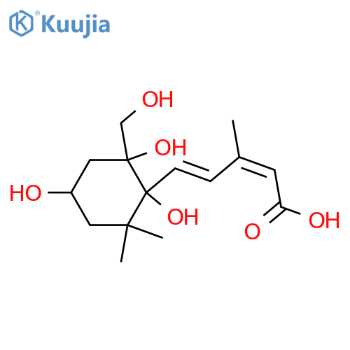 3,5,6,14-Tetrahydroxycyclofarnesa-7,9-dien-11-oic acid; (3S,5R,6S,7E,9Z)-form structure