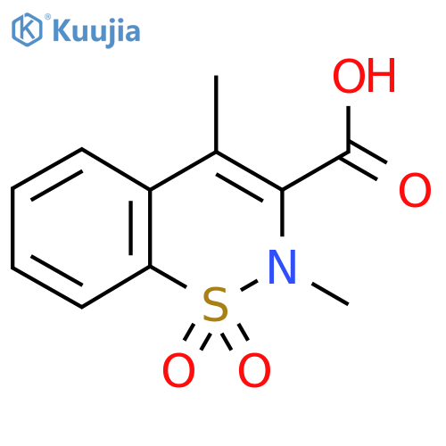 2,4-Dimethyl-1,1-dioxo-1lambda6,2-benzothiazine-3-carboxylic acid structure
