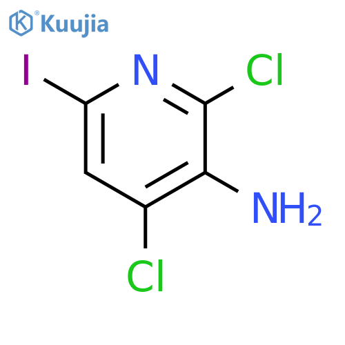 2,4-Dichloro-6-iodo-pyridin-3-ylamine structure