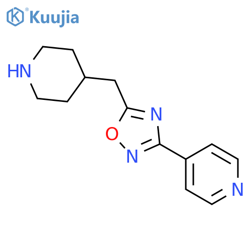 4-5-(Piperidin-4-ylmethyl)-1,2,4-oxadiazol-3-ylpyridine structure