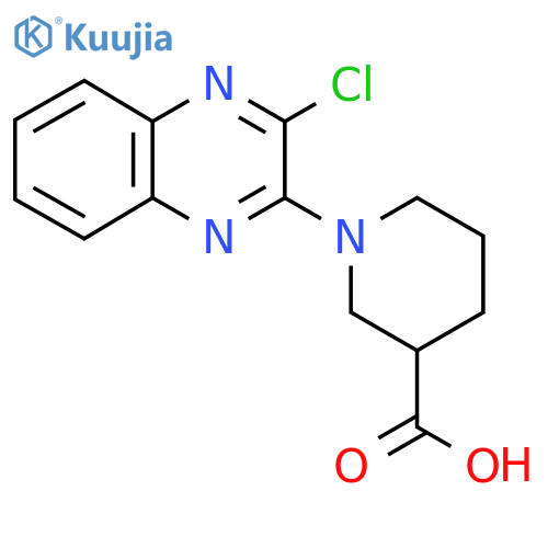 1-(3-Chloro-quinoxalin-2-yl)-piperidine-3-carboxylic acid structure