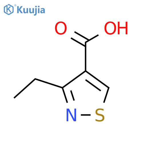 Ethylisothiazole-4-carboxylic acid structure