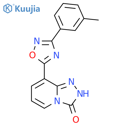 8-3-(3-Methylphenyl)-1,2,4-oxadiazol-5-yl-2H,3H-1,2,4triazolo4,3-apyridin-3-one structure