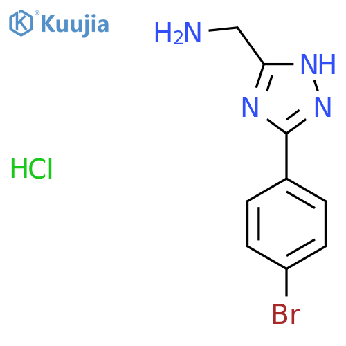 3-(4-Bromophenyl)-1H-1,2,4-triazol-5-ylmethanamine Hydrochloride structure