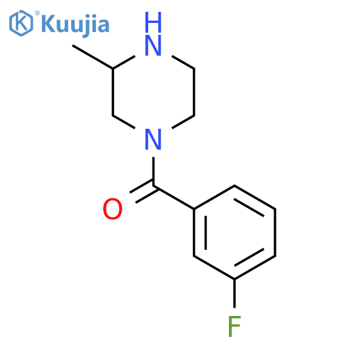 1-(3-Fluorobenzoyl)-3-methylpiperazine structure