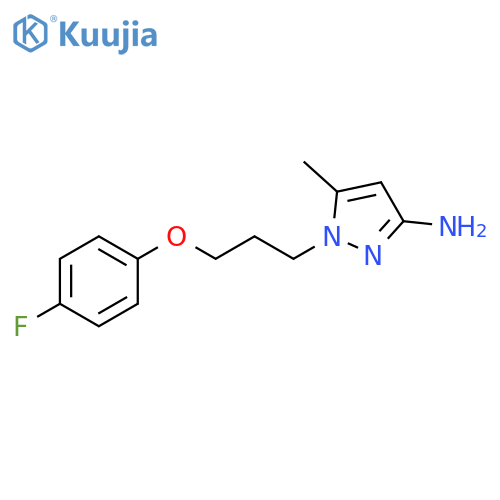 1-3-(4-Fluorophenoxy)propyl-5-methyl-1H-pyrazol-3-amine structure