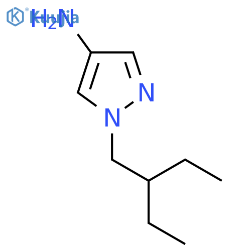 1-(2-ethylbutyl)-1H-pyrazol-4-amine structure