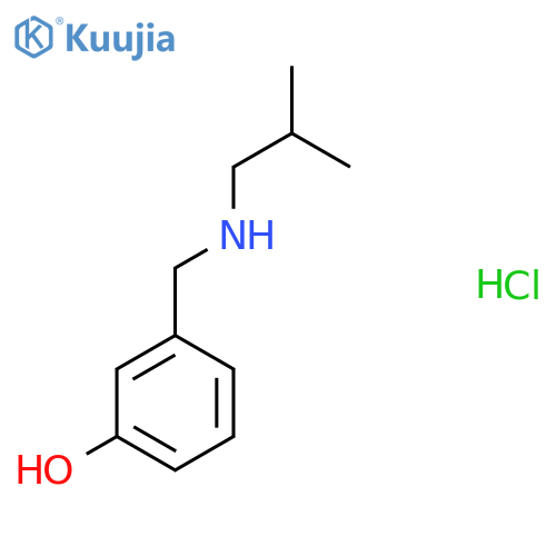 3-{[(2-Methylpropyl)amino]methyl}phenol hydrochloride structure