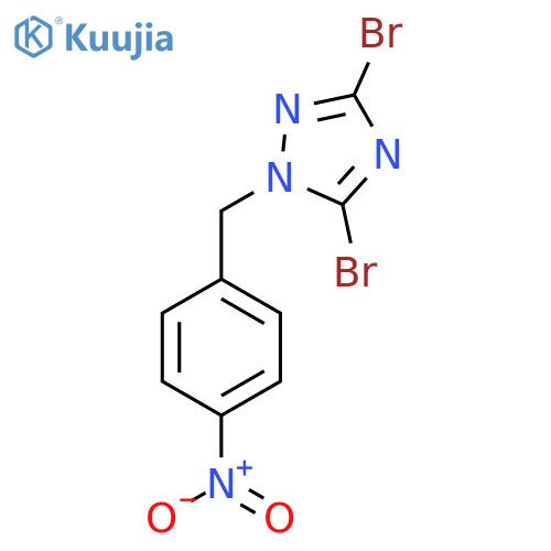 3,5-Dibromo-1-[(4-nitrophenyl)methyl]-1H-1,2,4-triazole structure