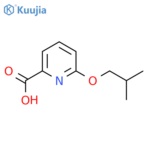 6-(2-methylpropoxy)pyridine-2-carboxylic acid structure