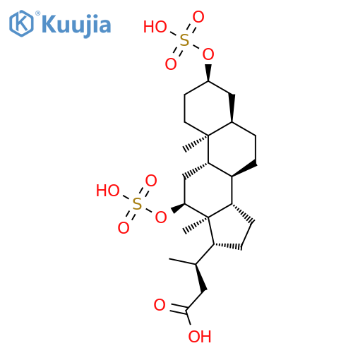 24-Norcholan-23-oicacid, 3,12-bis(sulfooxy)-, (3a,5b,12a)- (9CI) structure