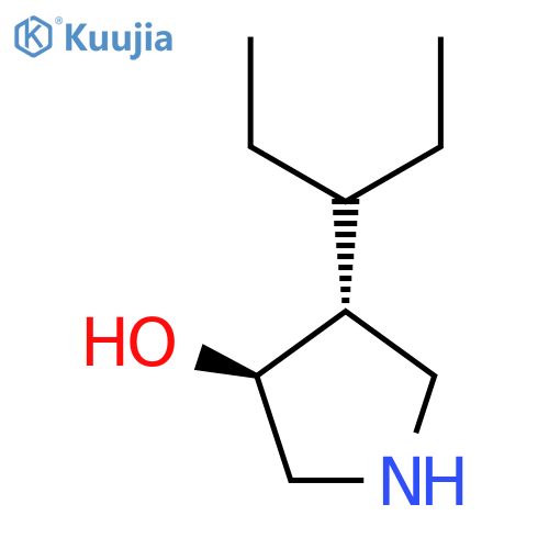 rac-(3R,4S)-4-(pentan-3-yl)pyrrolidin-3-ol structure
