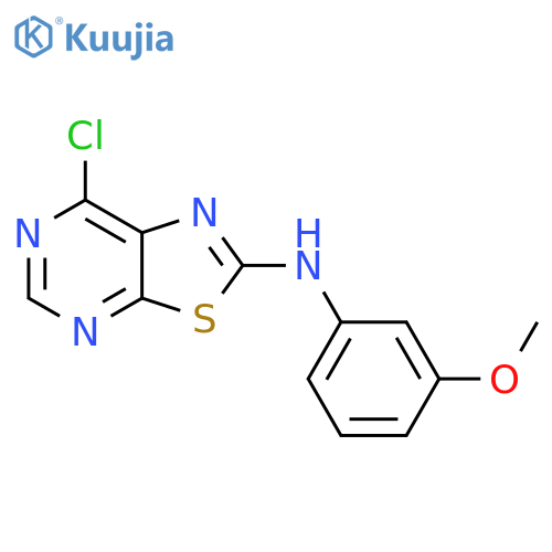 7-Chloro-n-(3-methoxyphenyl)thiazolo[5,4-d]pyrimidin-2-amine structure