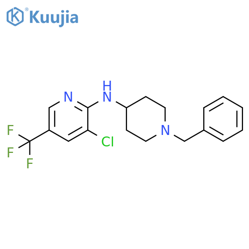 N-(1-benzylpiperidin-4-yl)-3-chloro-5-(trifluoromethyl)pyridin-2-amine structure