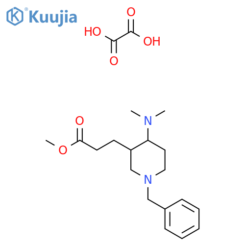 Methyl 3-1-benzyl-4-(dimethylamino)piperidin-3-ylpropanoate Oxalate structure