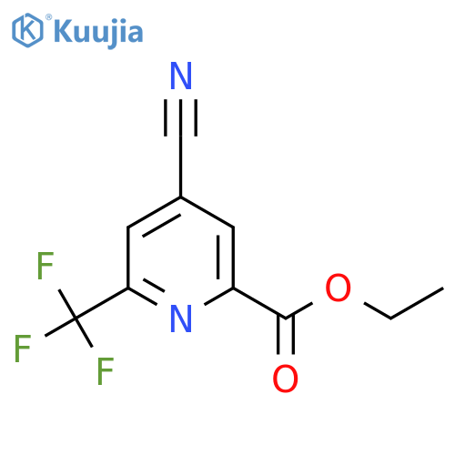 Ethyl 4-cyano-6-(trifluoromethyl)picolinate structure