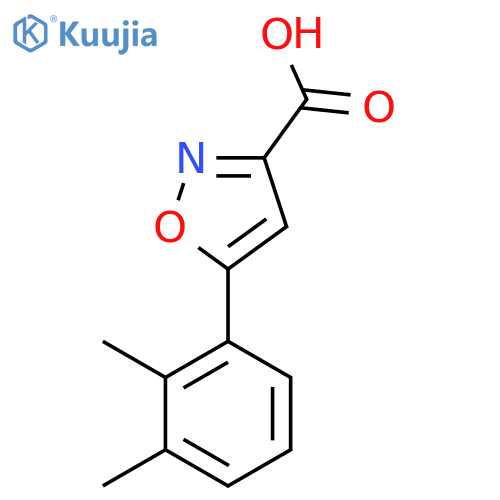 5-(2,3-dimethylphenyl)-1,2-oxazole-3-carboxylic acid structure