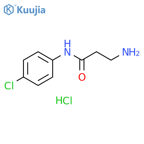 3-Amino-N-(4-chlorophenyl)propanamide hydrochloride structure