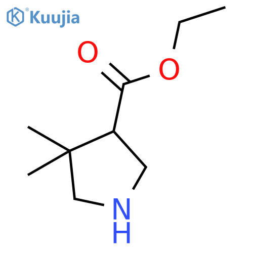 Ethyl 4,4-dimethylpyrrolidine-3-carboxylate structure