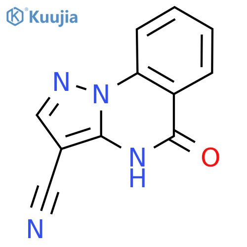 5-Oxo-4,5-dihydropyrazolo1,5-aquinazoline-3-carbonitrile structure