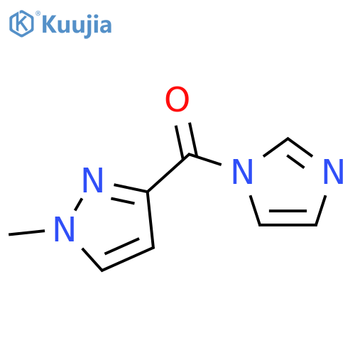 3-(1H-imidazole-1-carbonyl)-1-methyl-1H-pyrazole structure