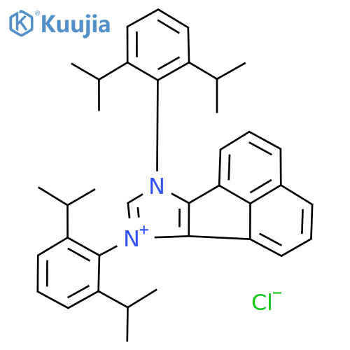 7H-​Acenaphth[1,​2-​d]​imidazolium, 7,​9-​bis[2,​6-​bis(1-​methylethyl)​phenyl]​-​, chloride (1:1) structure