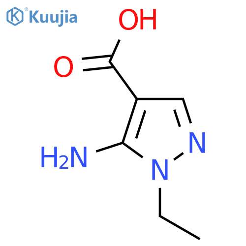 5-Amino-1-ethyl-1H-pyrazole-4-carboxylic acid structure